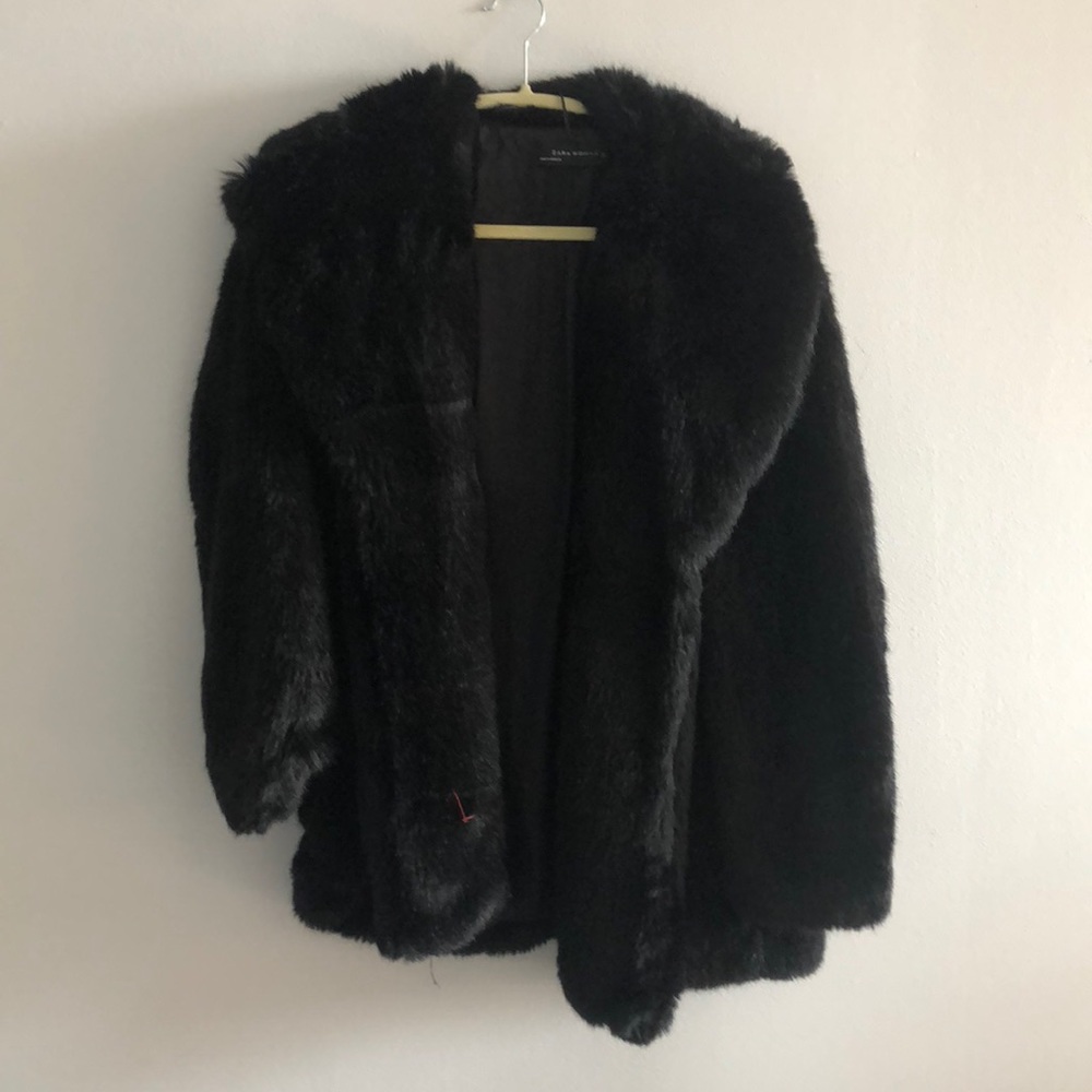 Fuax Black fur coat!